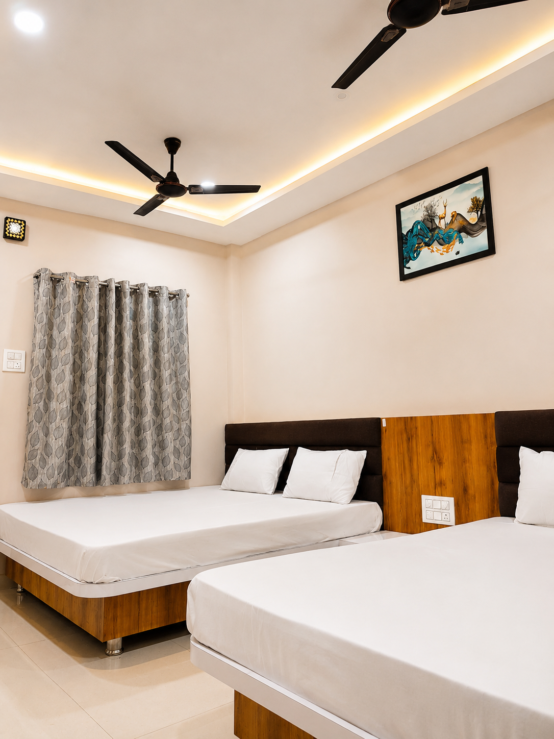 Four bed family room angle view